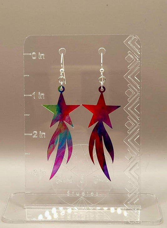 Shooting Star Earrings - available in gold and silver