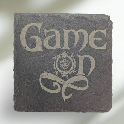 Slate D&D Themed Coasters