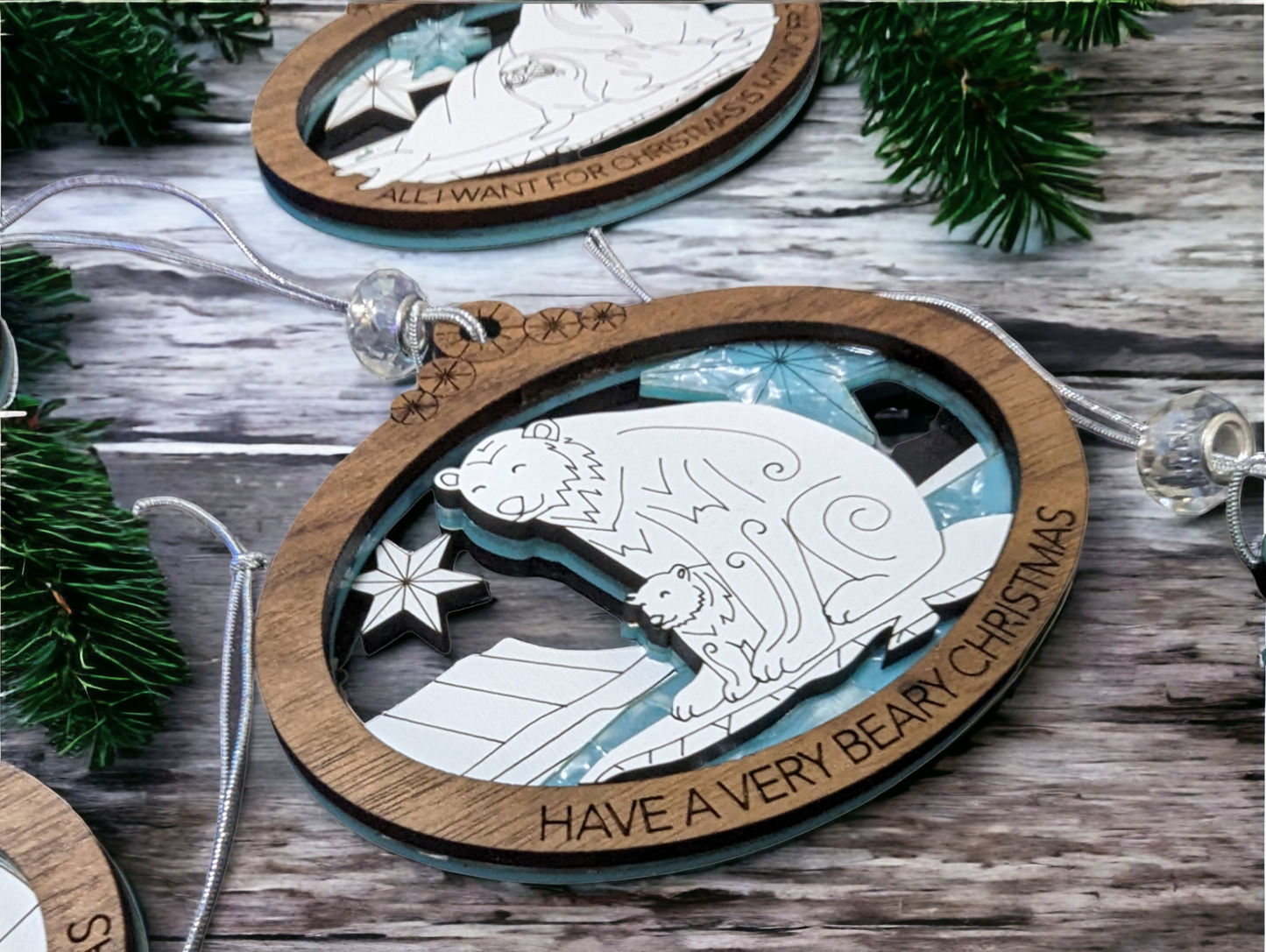 Arctic Animals Christmas Ornaments