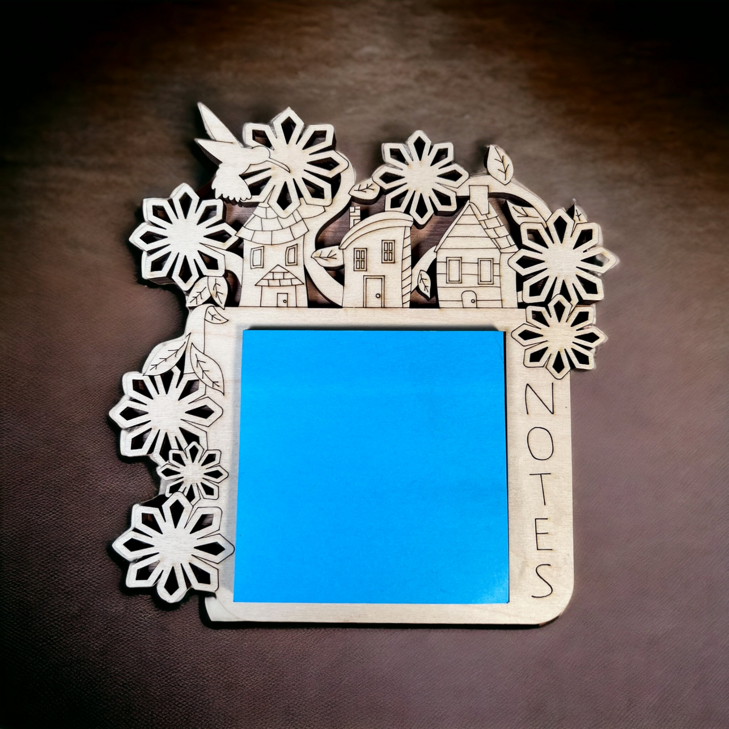 Floral house design Post-it note holders
