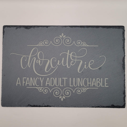 Slate Charcuterie Board - Charcuterie, A Fancy Adult Lunchable