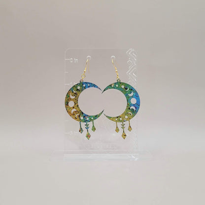Crescent Moon Earrings - available in gold and silver