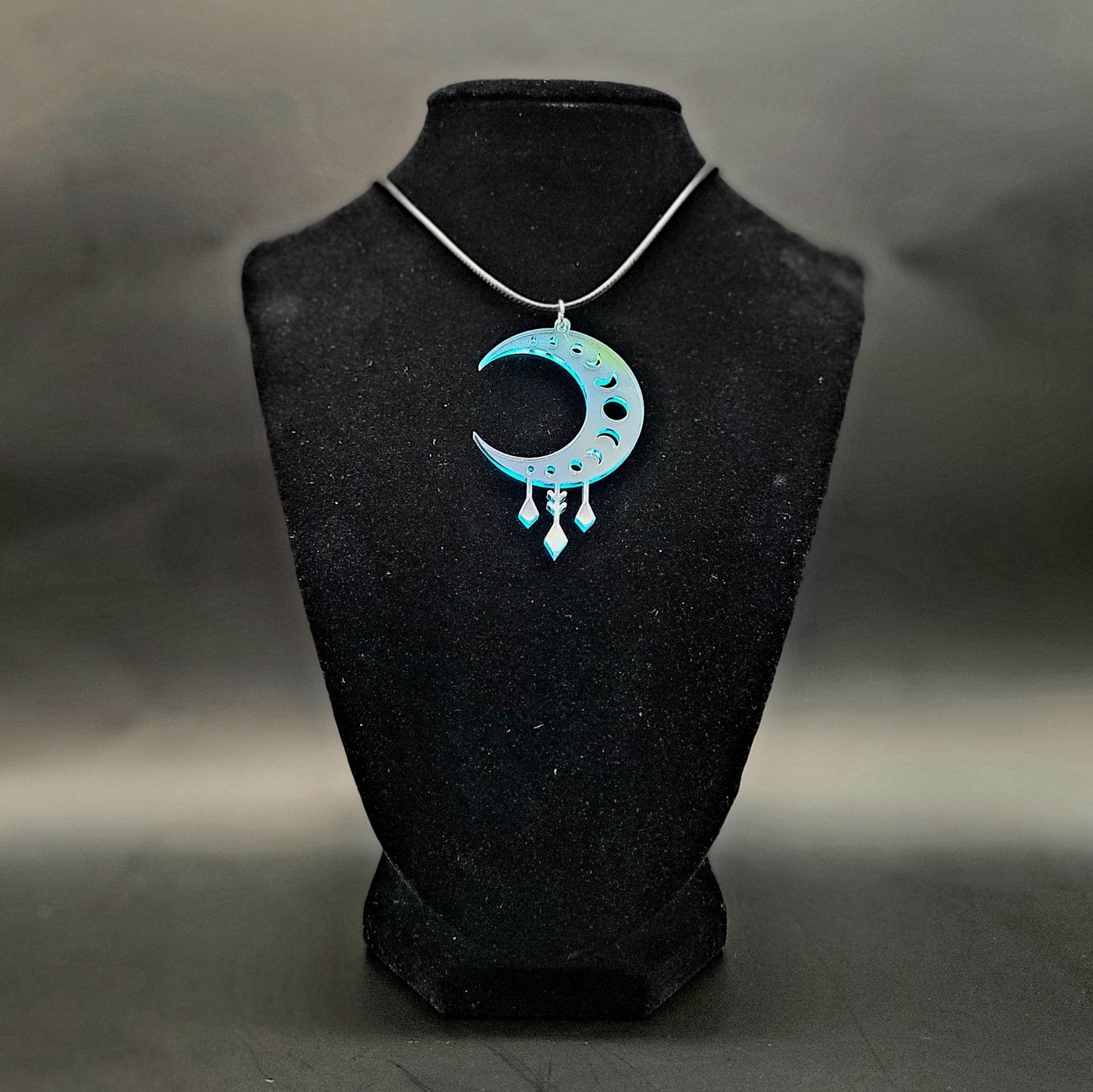 Crescent Moon Necklace - available in Pink, Turquoise, & Orange