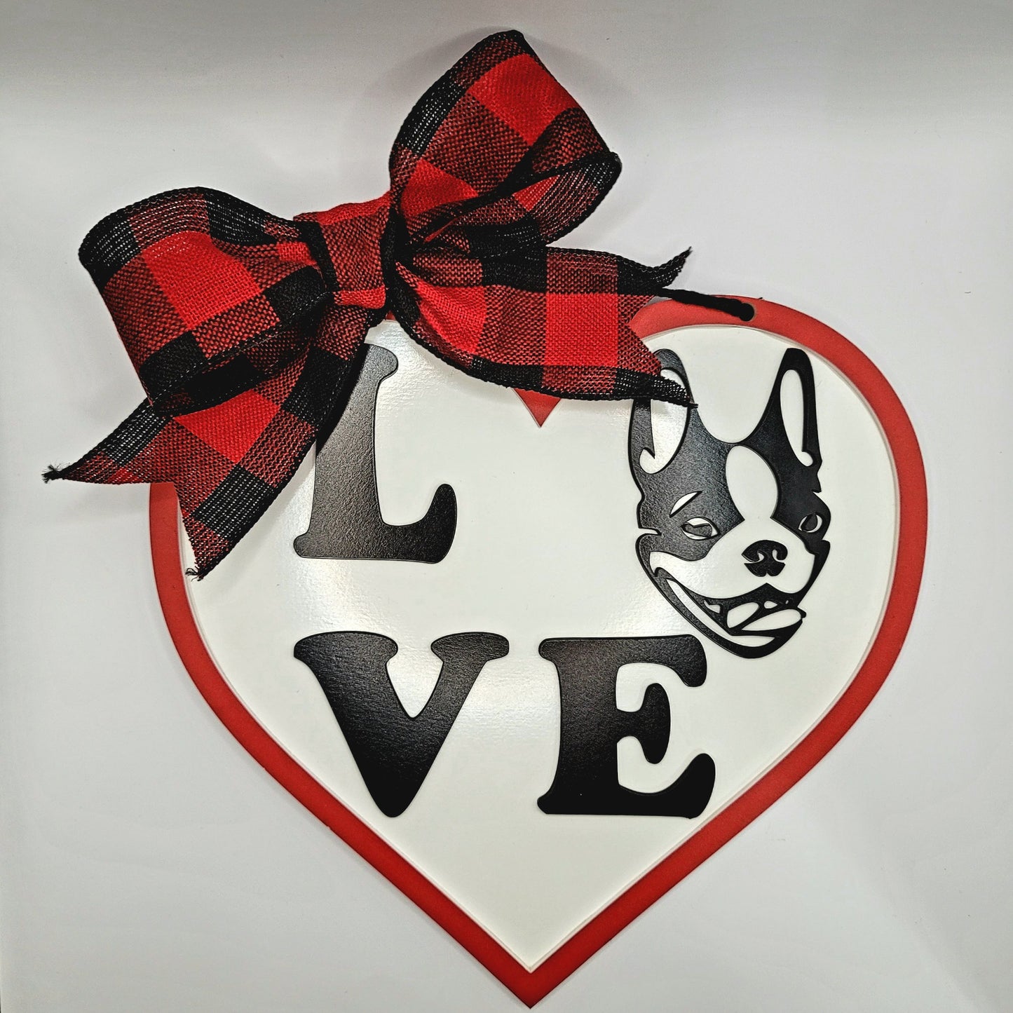 Décoration murale Boston Terrier Love