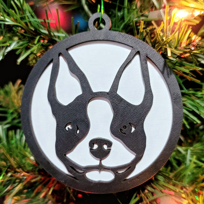 Boston Terrier Christmas Ornament
