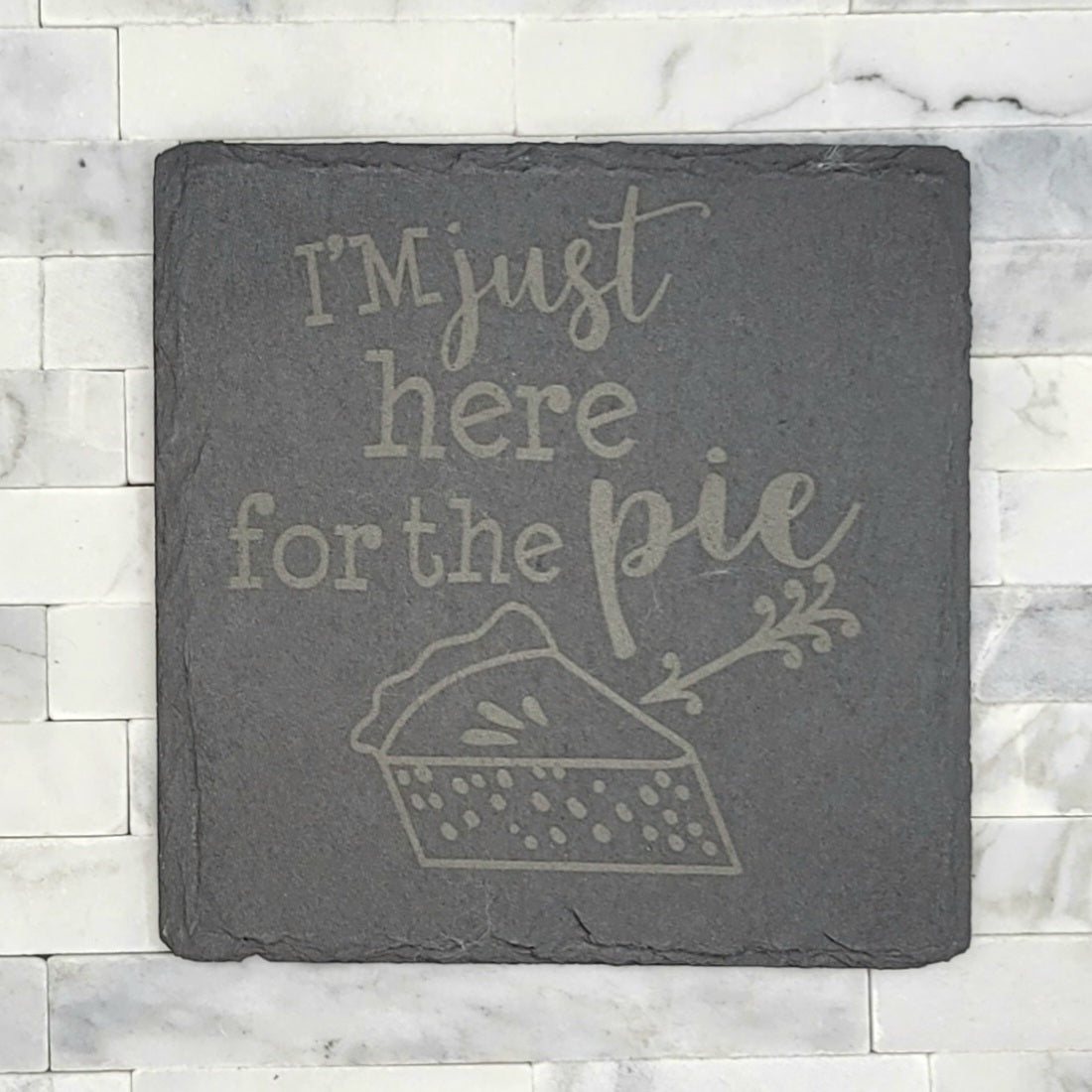 Slate Thanksgiving-Themed Coasters