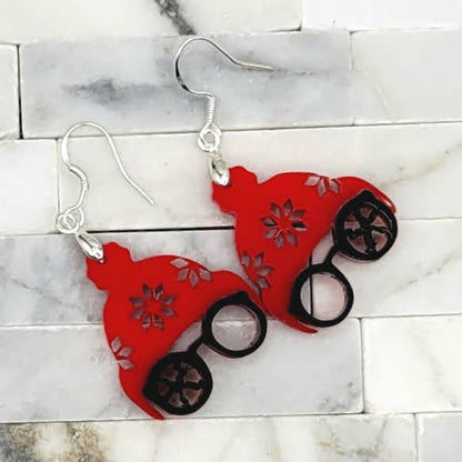A Christmas Story Themed Earrings with sterling silver posts/hooks