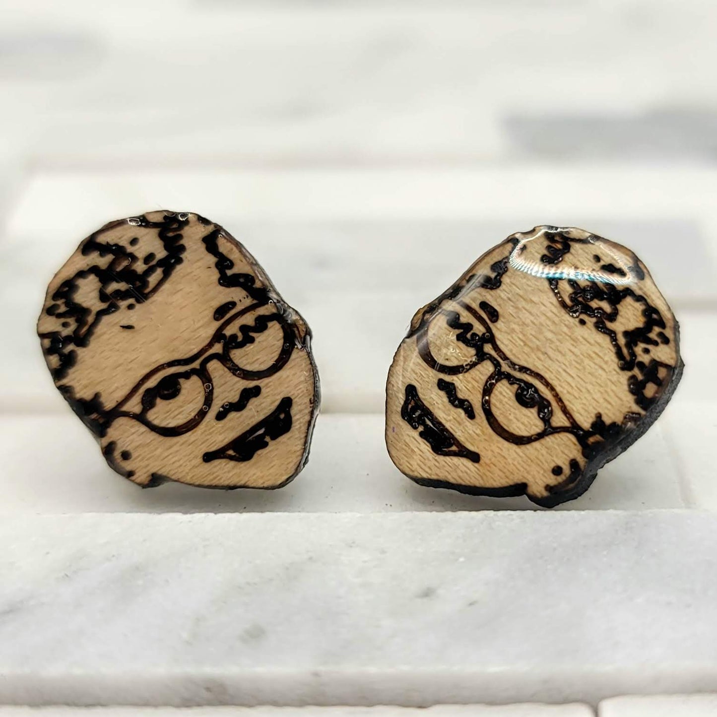 A Christmas Story Themed Earrings with sterling silver posts/hooks